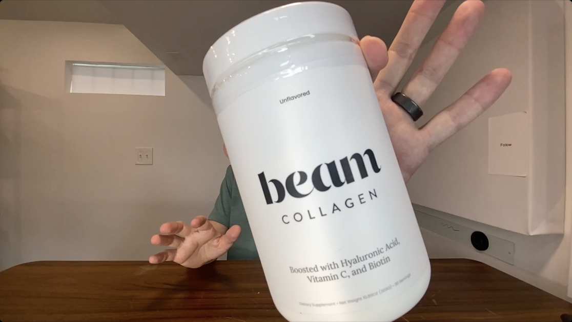 TASTE TEST Beam Collagen Peptides Powder + Hyaluronic Acid