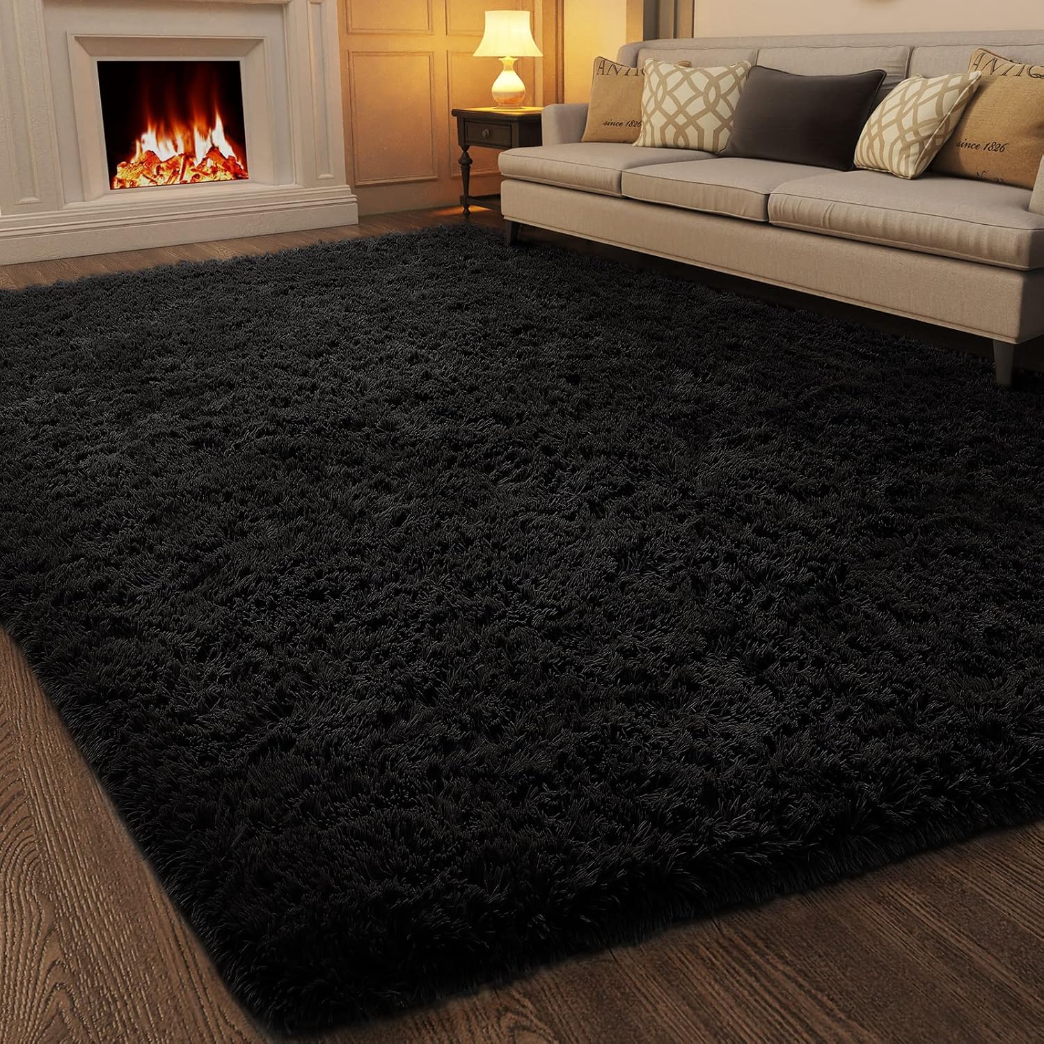 Ophanie 5×8 Black Rug