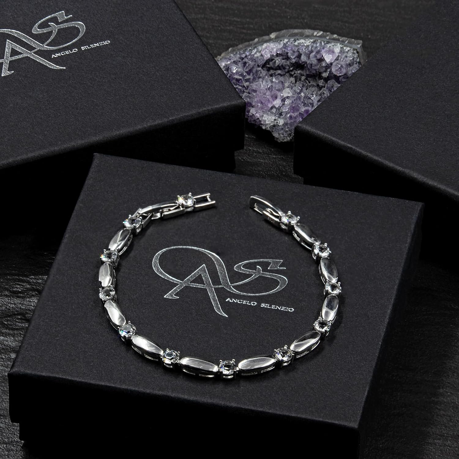 925 Silver Swarovski Crystal Bracelet