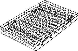Wilton Excelle Elite 3-Tier Cooling Rack for Cookies, Cake and More - Cool Batches of Cookies, Cake Layers or Finger Foods, Black