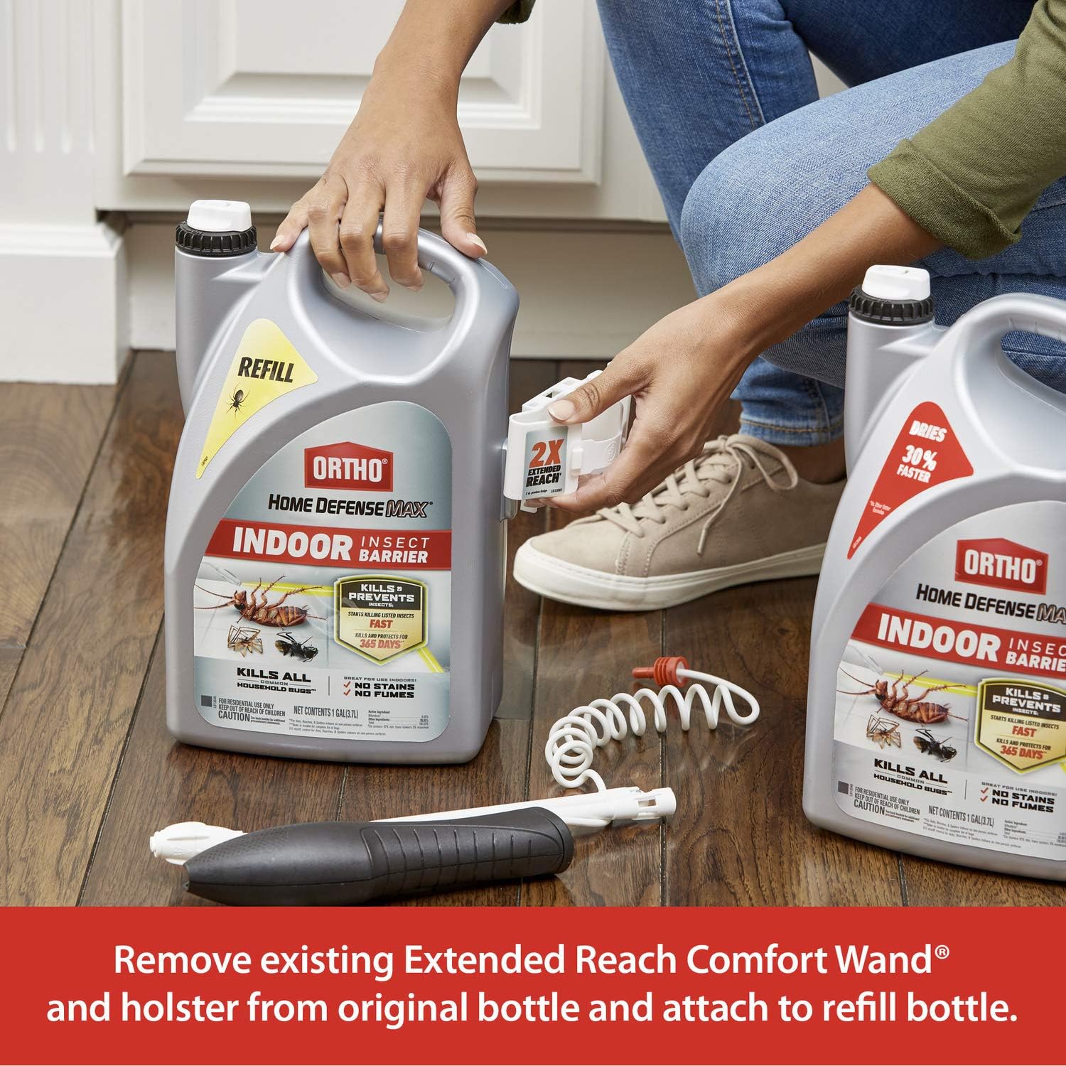 Refill, Starts Killing Ants, Roaches, Spiders, Fleas and Ticks Fast, Use for Indoor Pest Control,