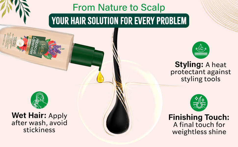 Vatika Naturals Ritual Hibiscus Lavender Hair Oil