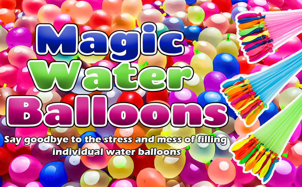 Water balloons set of 9 magic water balloons fill and tie
