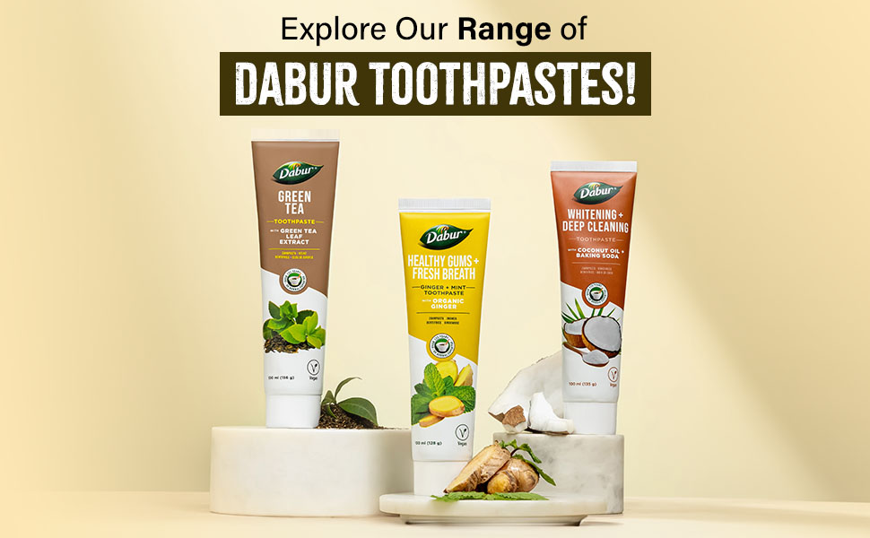 Dabur Organic Ginger & Mint Toothpaste | 100 ml