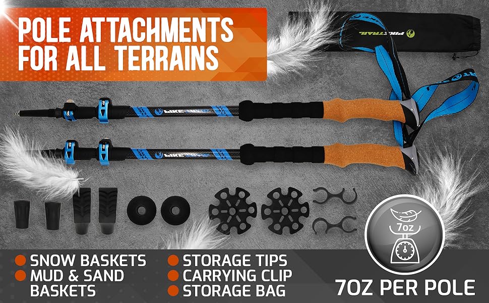 aluminum telescoping packable shock absorbing