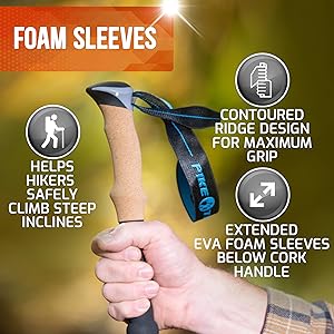 folding staff trek foldable carbon fiber treking