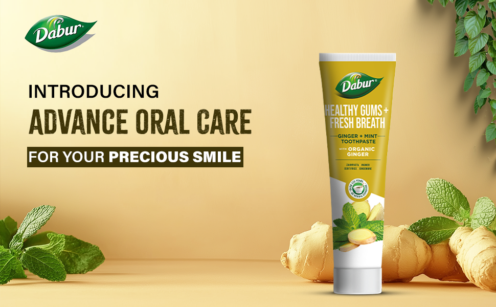 Dabur Organic Ginger & Mint Toothpaste | 100 ml