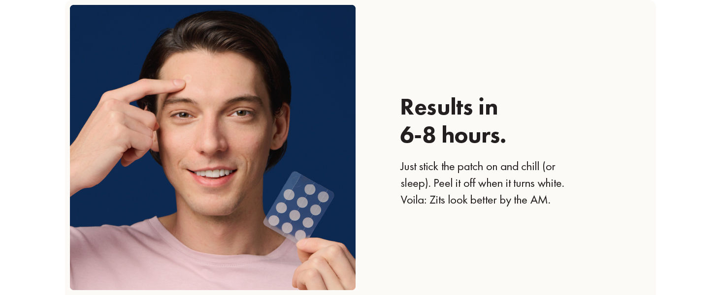 Results in 6-8 hours.