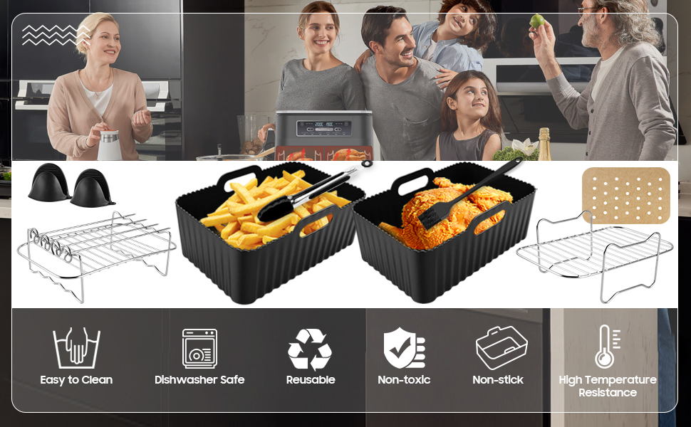 silikon luftfritteuse liner