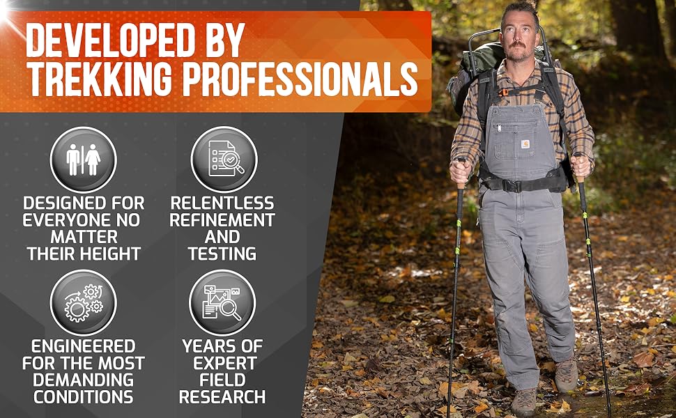 hiking poles trekking sticks walking collapsible