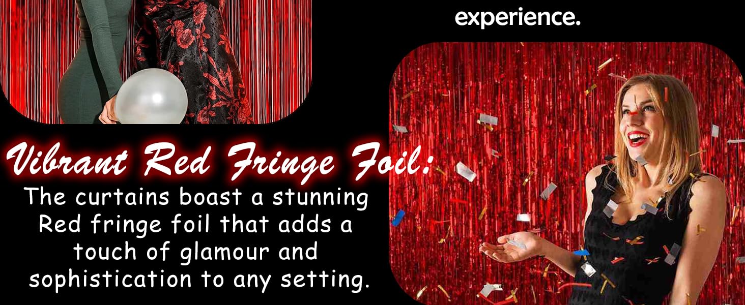 Red curtain 7 feet for birthday decoration