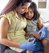 woman wearing gloves