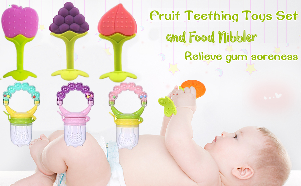 BabyGo Silicone Fruit Teether and Food Nibbler for Baby