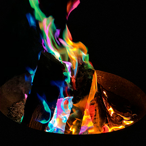 Feuerfarben Feuerschale Outdoor Feuer